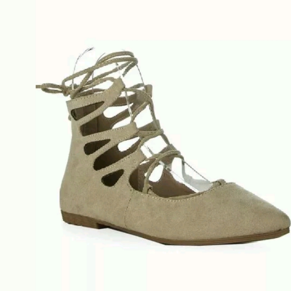 ROF Women's Fashion Lace Up Wrap Around Pointed To